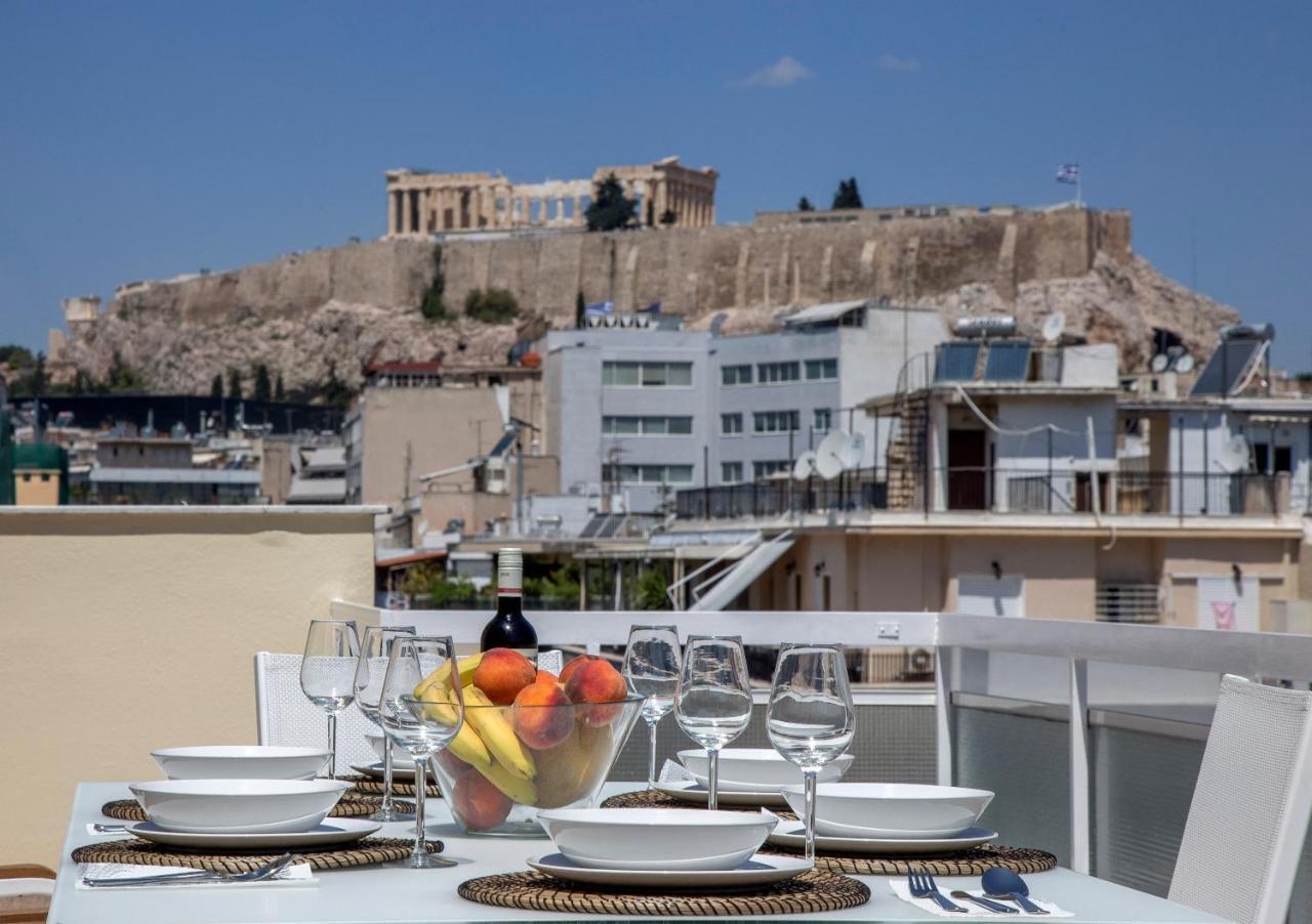 Acropolis View Penthouse Apartment By Ghh أثينا المظهر الخارجي الصورة
